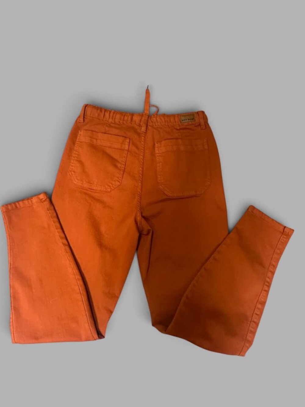 Judy Blue Garment Dyed Auburn Orange Double Cuff Jogger Jeans Size 11/30 - Picture 9 of 14